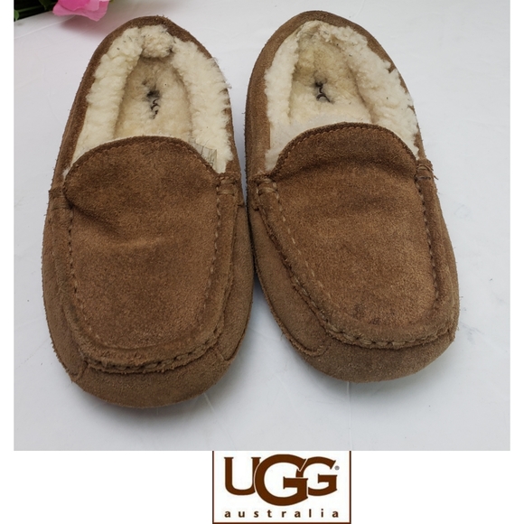 UGG Other - UGG brown suede girls moccasin size 2